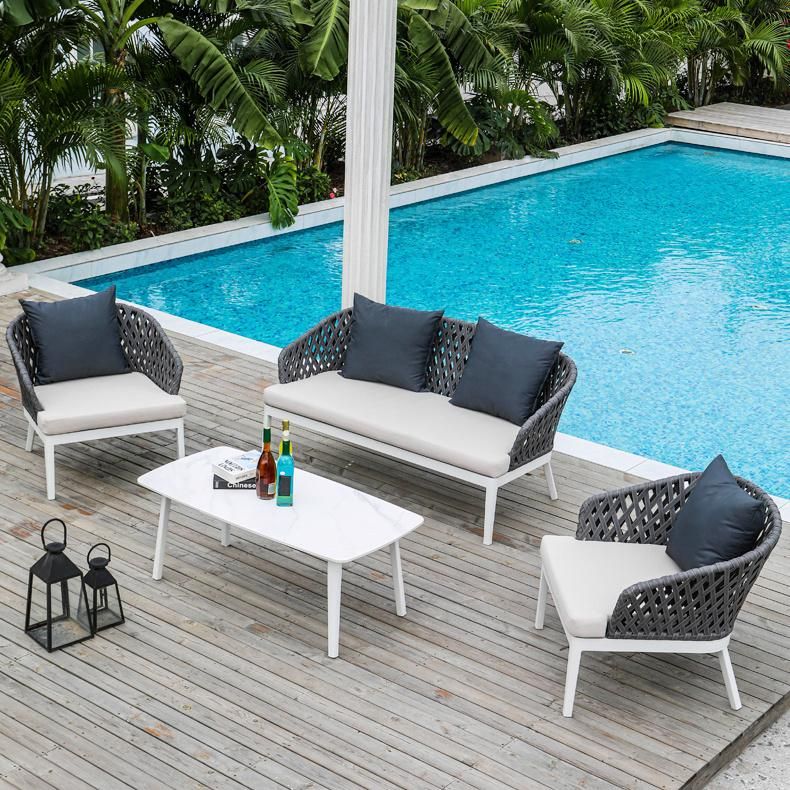 Rattan Coffee Table Outdoor Furniture Garden Rattan Chair Sofa Leisure Outdoor Sofa Combination Balcony