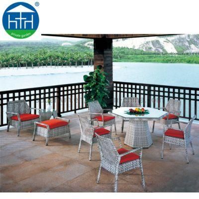 Outdoor Rattan Garden Furniture Wicker Dining Patio Table and Chairs Set