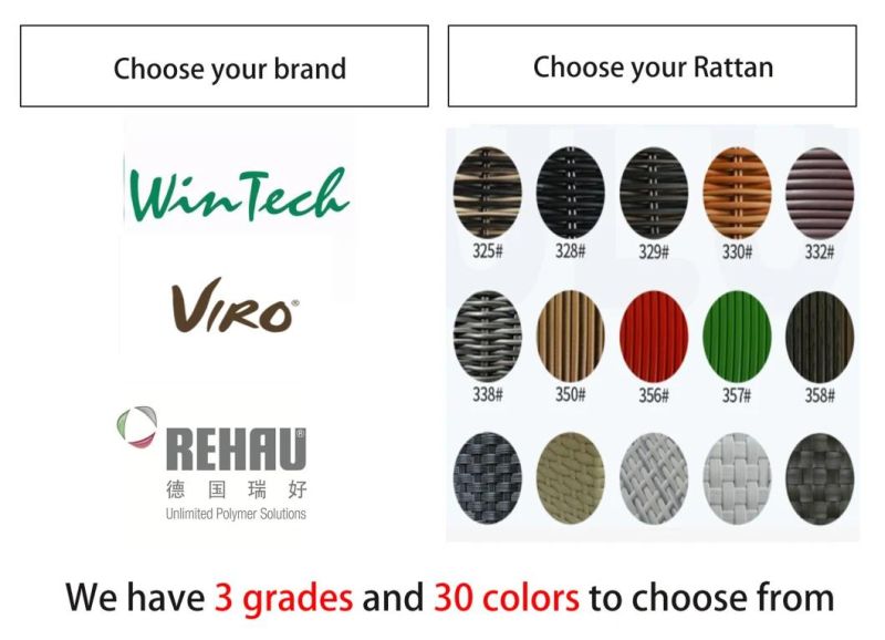 Outdoor PE Rattan Aluminum Ropewicker Weaving Patio Sofa Hotel Villa Resort Modern Patio Furniture