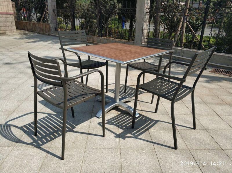 Outdoor Table Garden Furniture Aluminum Table Base Restaurant Cafe Table