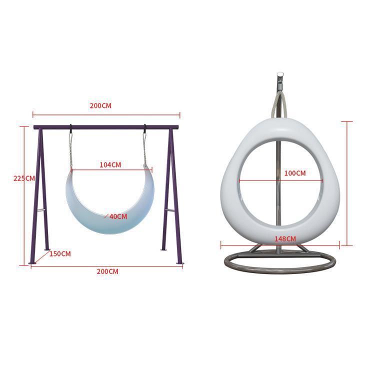 Glowing LED Light Color Changing LED Swing Furniture for   Children′s Playground Outdoor