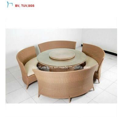 C-Foshan Rattan Outdoor Furniture Round Dining Table Set