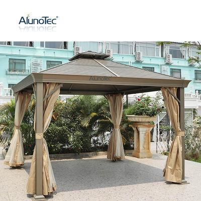 Factory Sun Shading Patio Roof Sunroom Green House Canopy Awning Garden Pergola Pavilion Aluminium Hardtop Gazebo