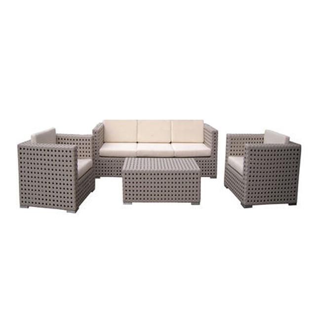 2016 Indoor Furniture Rattan Sofa Set with Rattan Coffee Table