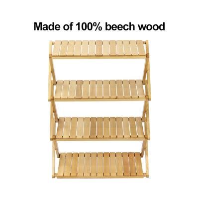Safe and Friendly Beech Wood Luggage Carrier Table