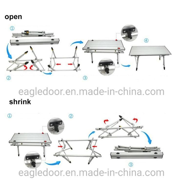 BBQ Table Comfortable Touch ABS PP Folding Camping Picnic Table Set