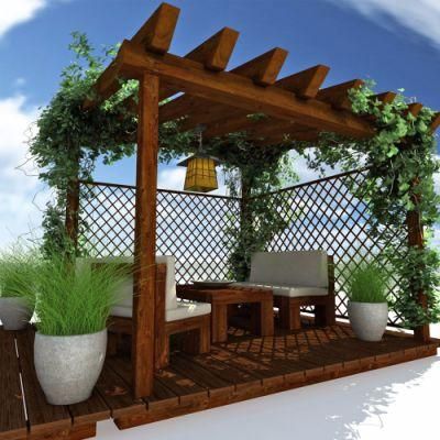 No Splinters Perfect for Garden Wood Plastic Composite Pergola &amp; Gazebo