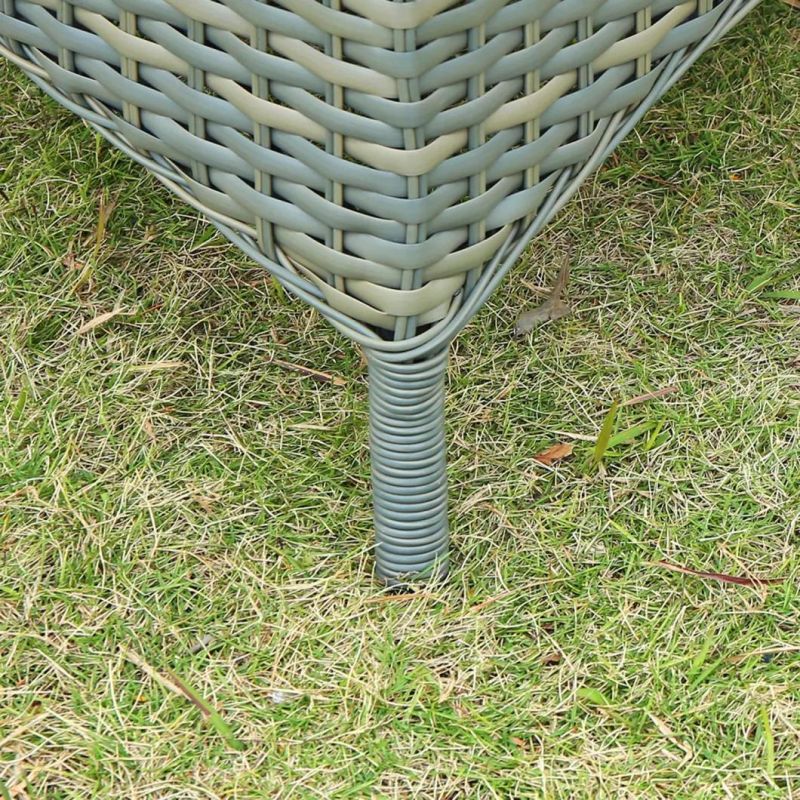 Luxury Outdoor Home Hotel Garden Patio Rattan Dining Chair and Table Combination