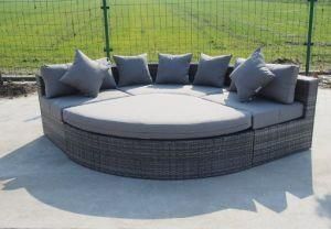 Rattan Furniture Leisure Bed Hotel Wicker Round Sofa Set