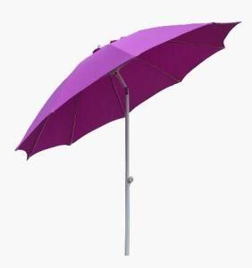 Push up Outdoor Fiberglass Umbrella with Air Vented and Steel Shaft