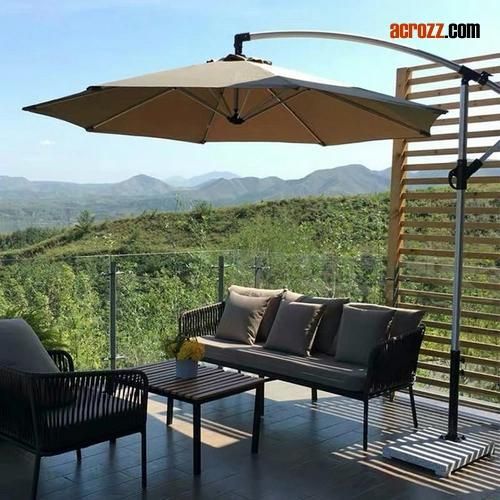 Factory Wholesale Outdoor Garden Aluminum Beach Parasol Sunshade Umbrella