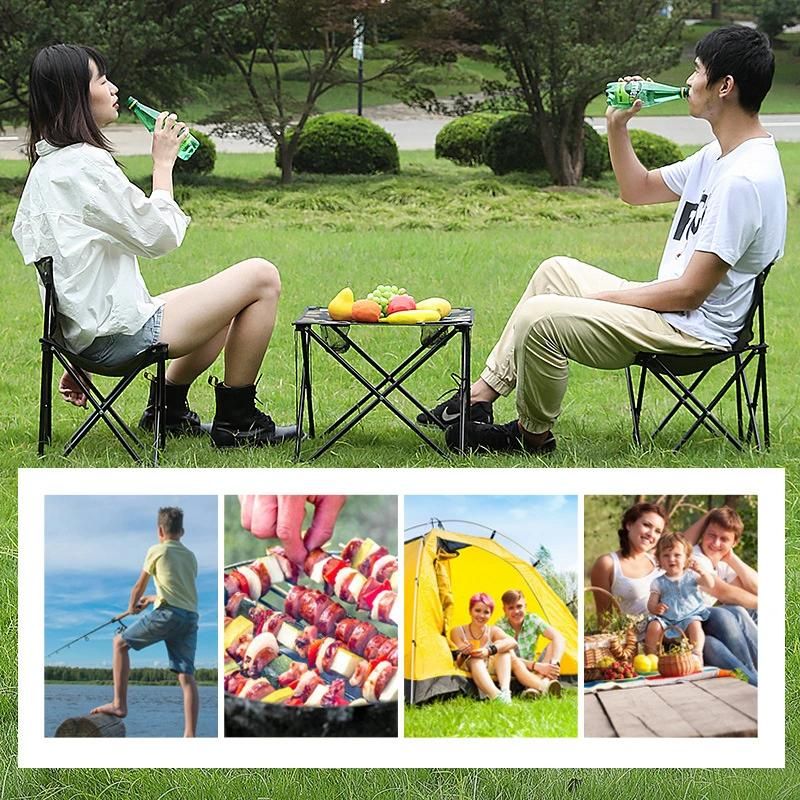 Folding Table and Chair Outdoor Portable Camping Folding Table Chair Set