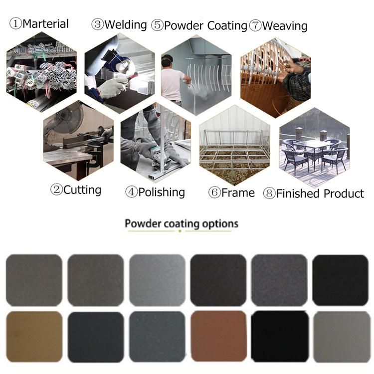 Selectional Aluminum Outdoor Sofa Garden Furniture Sets