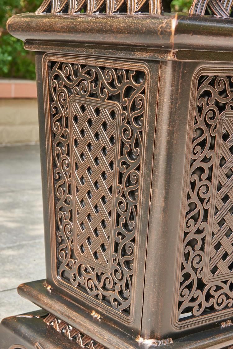 Outdoor Furniture Bins Cast Aluminum Garden Bistro Furniture Patio