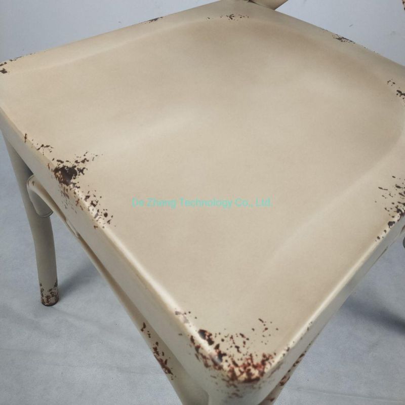 Colorful Garden Restaurant Commercial Aluminum Vintage Outdoor Dining Bistro Chair