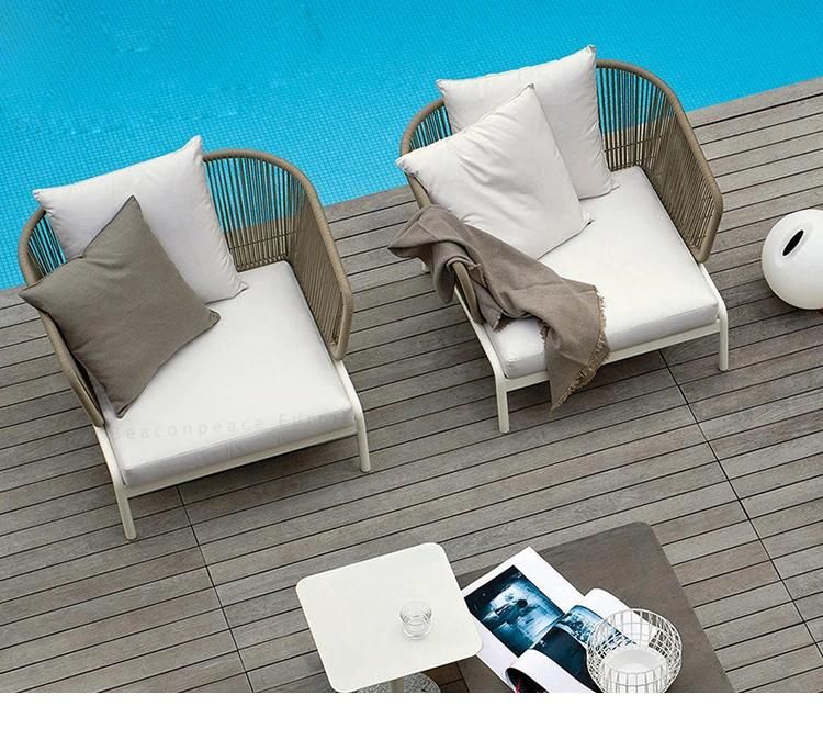 Modern Leisure Wicker Rattan Patio Hotel restaurant Outdoor Garden Furniture Sofa