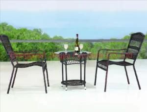Outdoor Iron Rattan Garden Patio Table and Chair (JJ-S441&561)