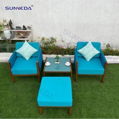 Outdoor Sofa Set with High Density Sponge Cushion