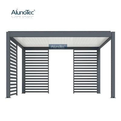 OEM Automatic Aluminium Pergolas Patio Covers with Aluminum Fencing