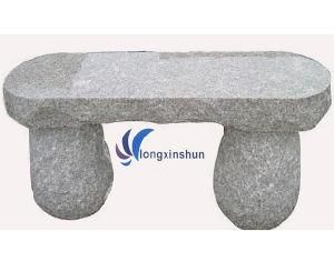 Natural Grey Granite Chair/Bench for Outdoor/Garden