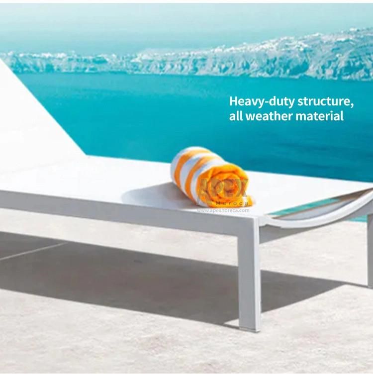 Patio Pool Lounge Adjustable Daybed Outdoor Beach Sun Lounger