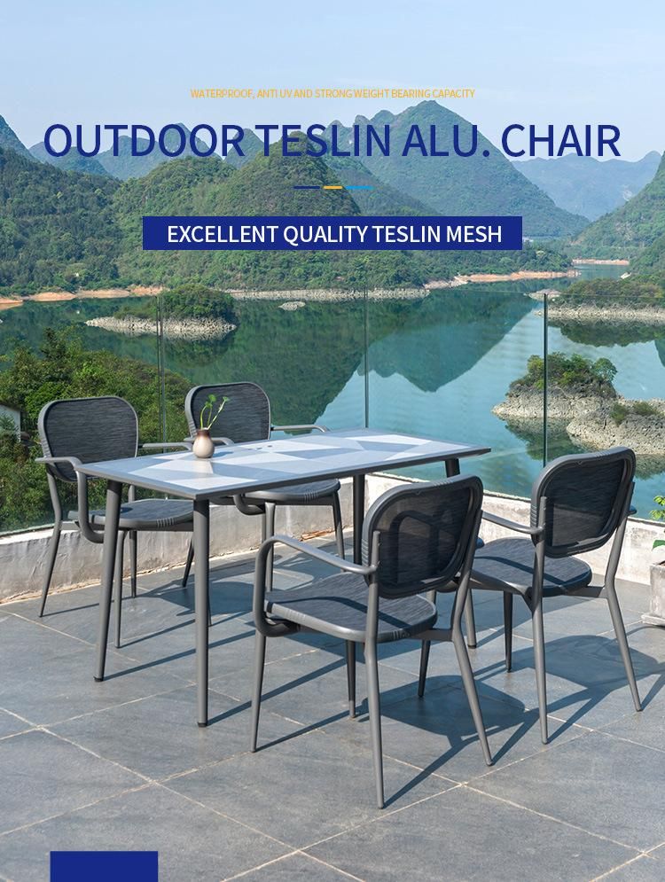 Vangarden Aluminum Sling Stackable Outdoor Restaurant Cafe Bistro Chair