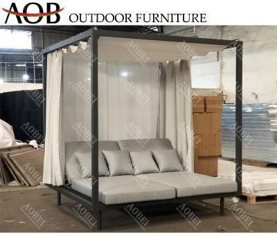 Aobei Luxury Modern Garden Hotel Home Resort Villa Outdoor Furniture Daybed Cabana Gazebo Sunbed Sofabed