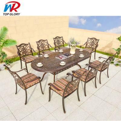 Factory Supply Cast Aluminum Outdoor Table Set