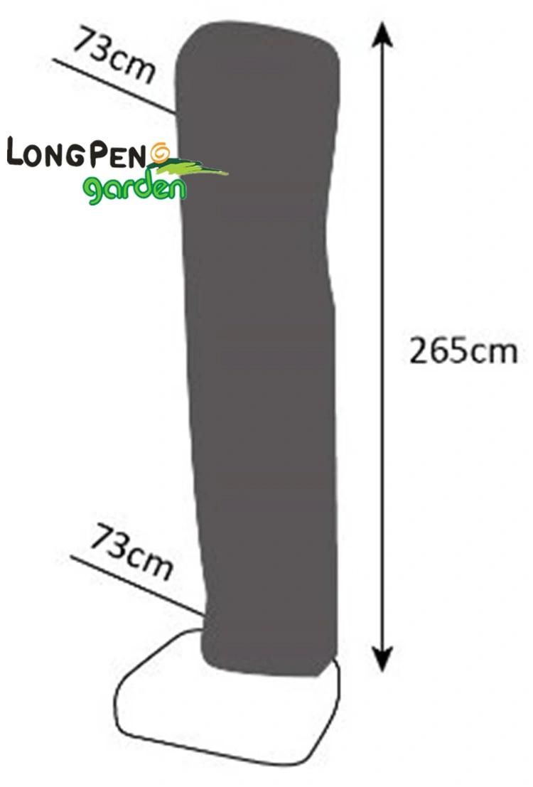 Polyester Garden Sun Umbrella Cover Waterproof with Zipper