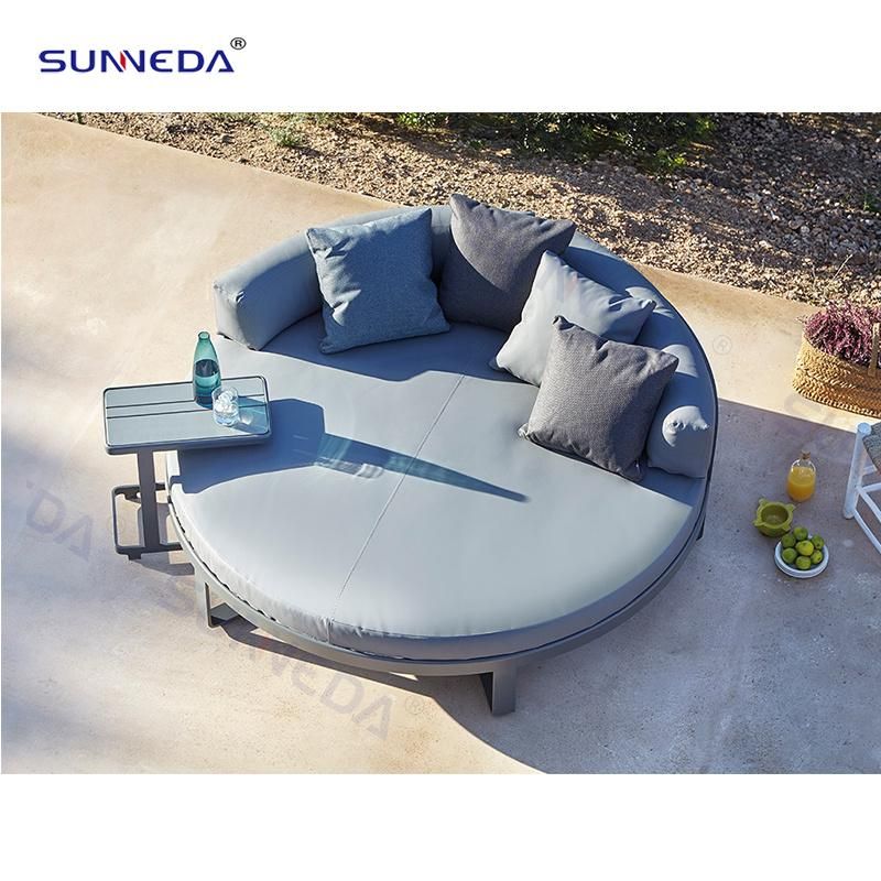 Leisure Comfortable Aluminum Frame Poolside Modern Patio Garden Sofa Bed Outdoor Daybed