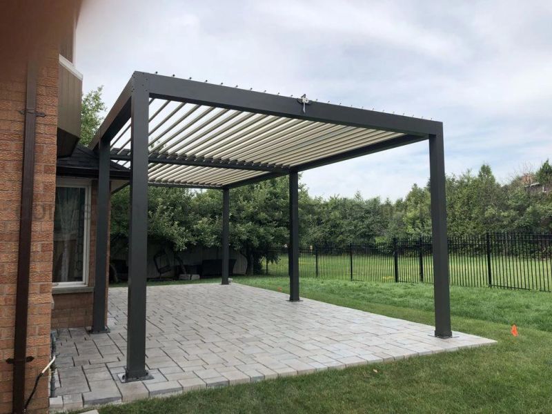 Aluminum Bioclimatic Pergola with Zipscreen System