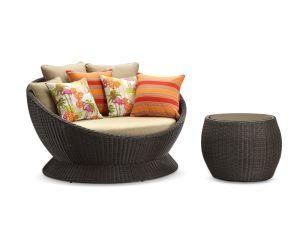 Garden Outdoor Patio Rattan Wicker Furniture Lounge Sofa Set Sidetable