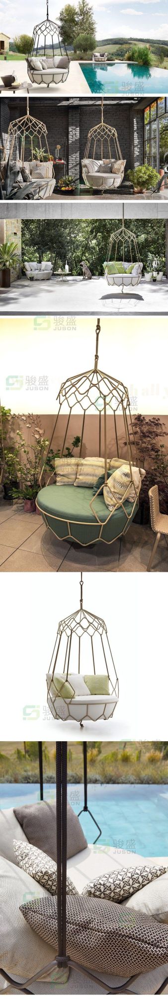 Hot Sale Hotel Furniture Modern Outdoor Garden Hanging Chair Patio Leisure Swing Chair