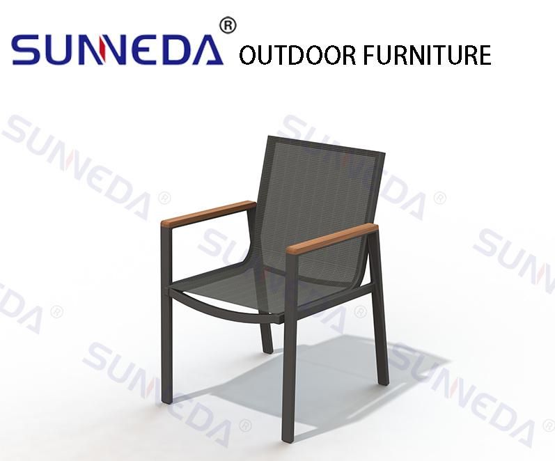Luxury Club Hotel Chairs Outdoor Garden Dining Table Sets