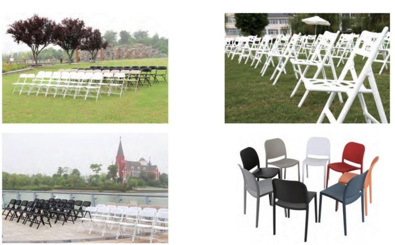 EU Standard New Outdoor Plastic Folding Chairs for Garden, Meeting, Event, Party, Wedding, School, Hotel, Dining Hall, Restaurant, Camping, Office, Bar