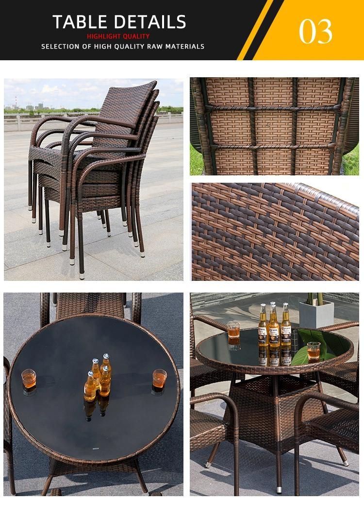 Outdoor Rattan Garden Furniture Household Furniture with Tables and Chairs