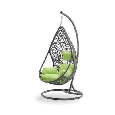 Terrace Balcony Garden Leisure Rattan Personal Basket Swing with Cushion