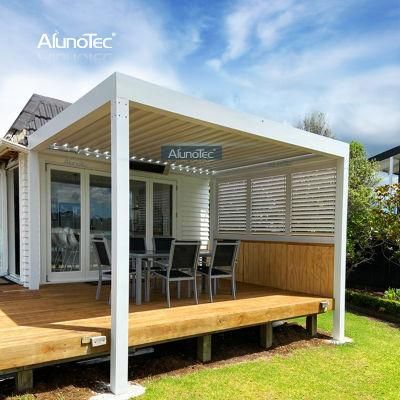 Outdoor Automatic Folding Garden Gazebo Fashion Design Rainproof Pergolas Intelligent Motorized Waterproof Pergola