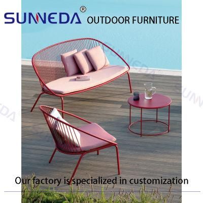 Classic Balcony Relaxing High Tea Coffee Furniture Sofa Set