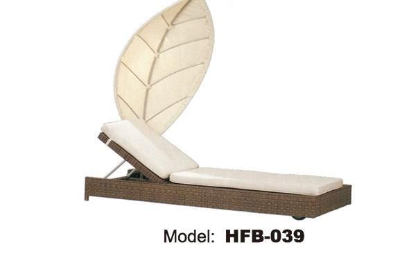Sun Lounge Rattan Daybed Outdoor Furniture (TG-JW103)