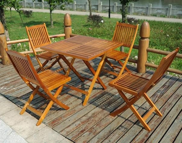 Outdoor Dining Set Garden Set Wooden Dining Set Folded Dining Set (M-X1054)