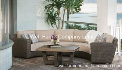 Outdoor PE Rattan Furniture 4-PC Garden Sectional Wicker Sofa Set