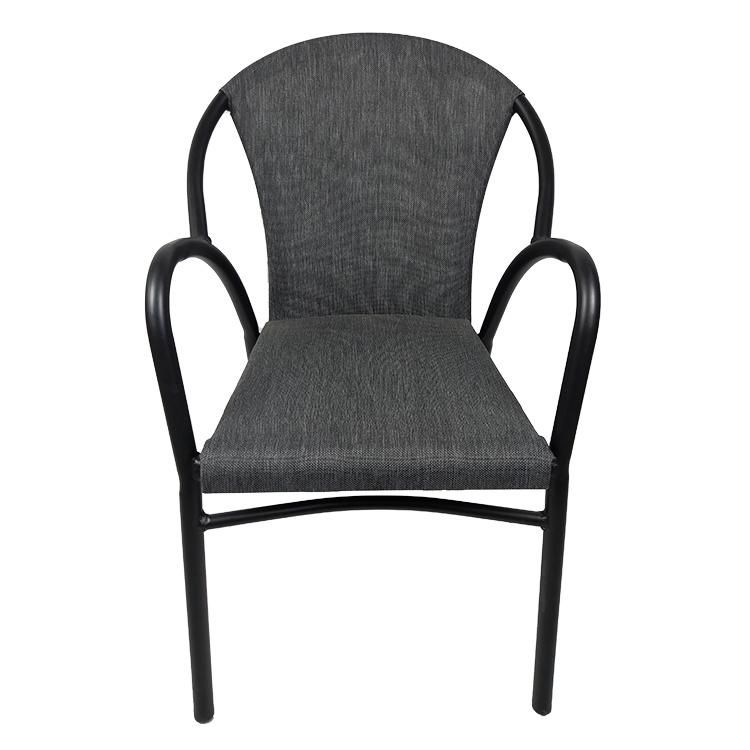 European Style Stackable Ergo Textilene Mesh Chair Commercial Restaurant Outdoor Furniture