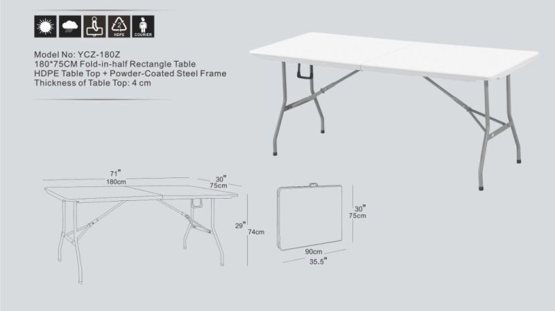Outdoor Camping Fold in Half Catering Table
