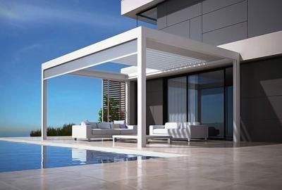 PVDF Coated Motorized Aluminum Pergola with Zip System