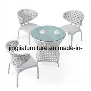 Outdoor Aluminum/Aluminium Rattan Dining Bistro Table Set (JJ-S762)
