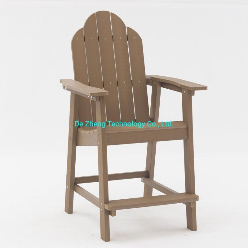 China Wholesale Patio Wooden Home Outdoor Garden Bar Chair for Poolside
