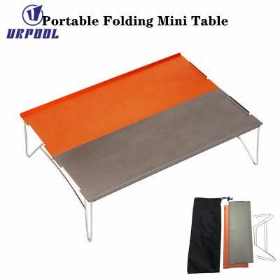 Ultralight Small Hiking BBQ Beach Camping Foldable Table Folding Outdoor Cooking Camp Aluminum Mini Table
