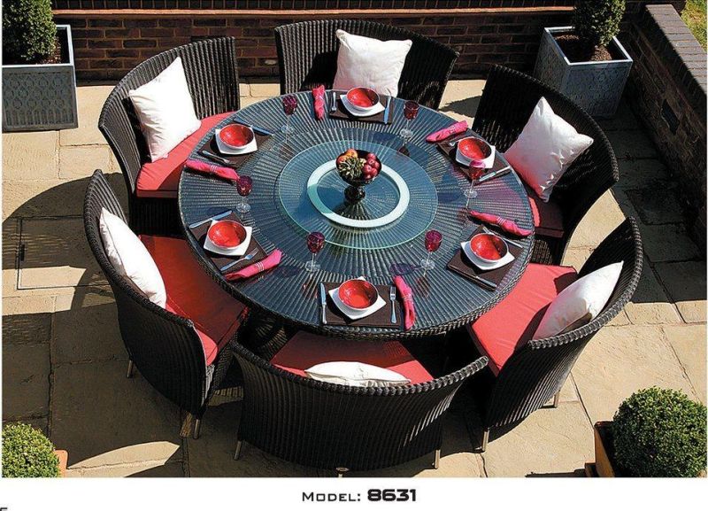 Wholesale Garden Furniture Sets PE Rattan Desk Table Chair Sets