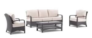 Garden Leisure Wicker Rattan Lounge Outdoor Patio Sofa Set Furniture